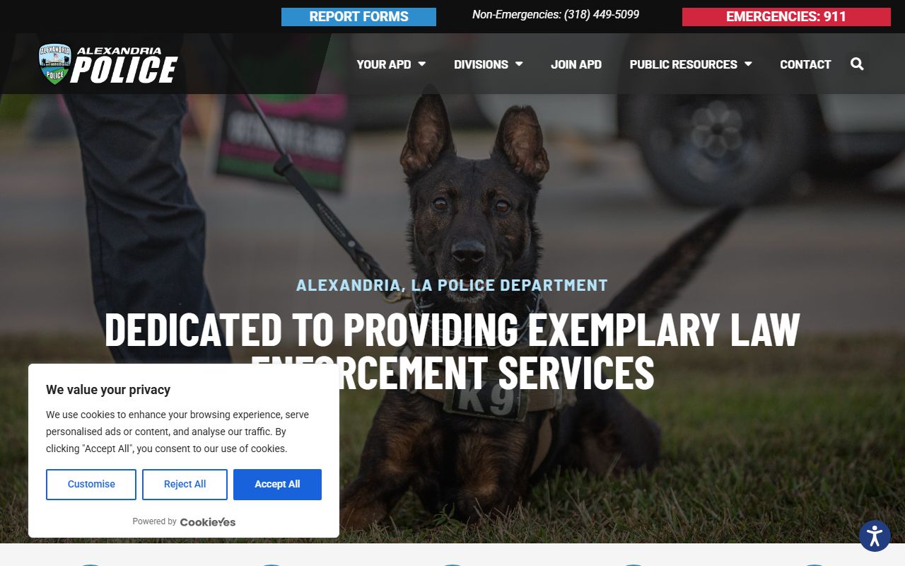 Alexandria criminal history records police department