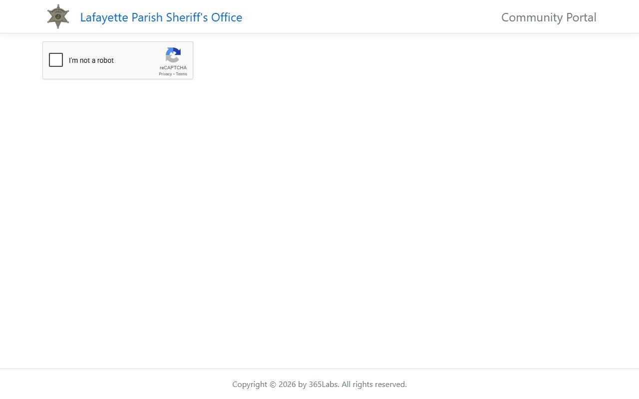 Lafayette Parish criminal history records inmate search portal