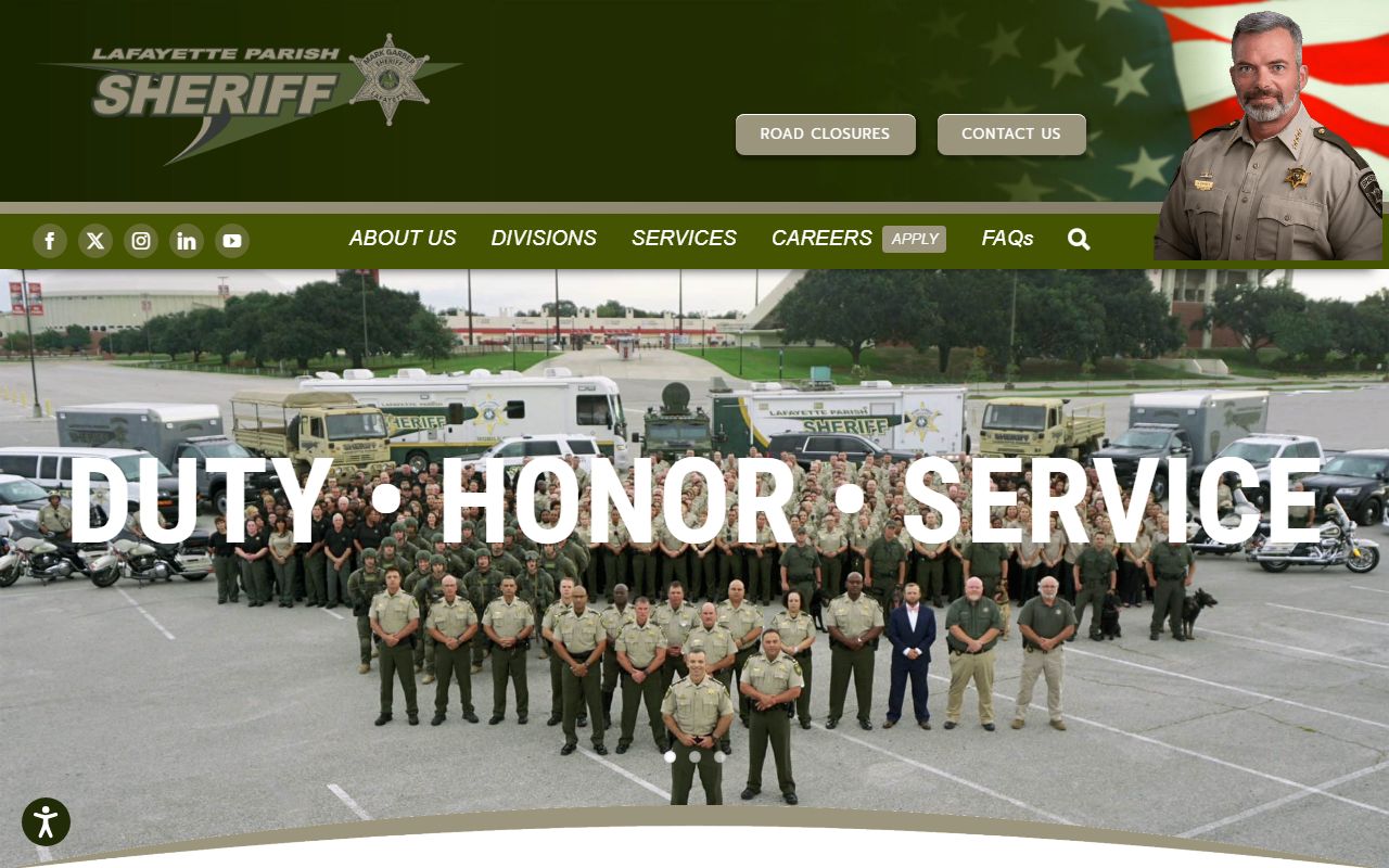 Lafayette Parish criminal history records sheriff's office website