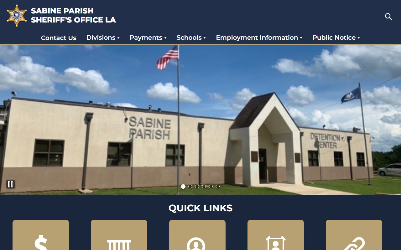 Sabine Parish criminal history records sheriff office website